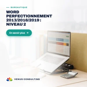 Word perfectionnement 2013/2016/2019 : niveau 2
