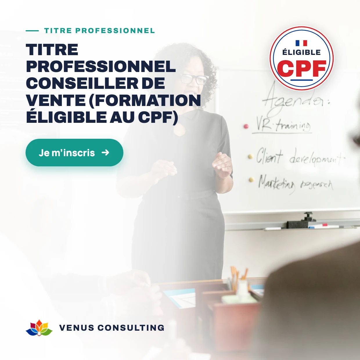 Titre professionnel Conseiller de vente (Formation éligible au CPF)