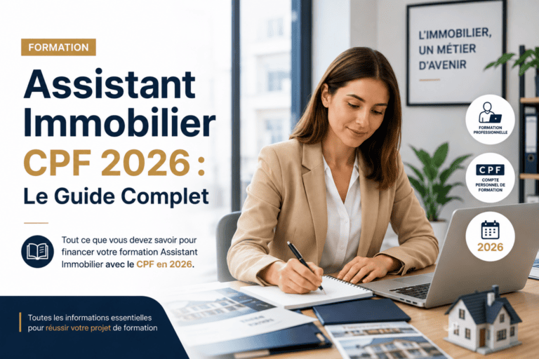 Formation Assistant Immobilier CPF 2026 : Le Guide Complet